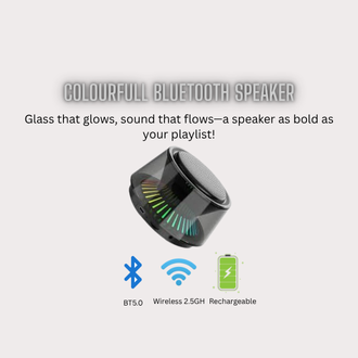 Colourful Glass Bluetooth Speaker